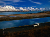 Ben Ohau Ra Mountain Range along Lake Pukaki  Canterbury  New Zealand