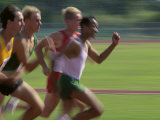 Four Racing Runners
