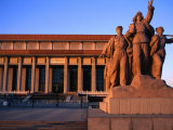 Statue Outside Chinese Revolution History Museum in Tiananmen Square Bejing  China