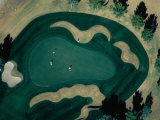 Aerial View of Golf-Course Green  Tucson  Arizona  USA