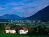 Mauren Village and Austrian Mountains  Schellenberg  Liechtenstein