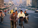 Cyclists in Traffic  Suzhou  China