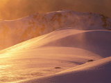 Winter Sunset with Mist from Mt Carruthers  Kosciuszko National Park  New South Wales  Australia