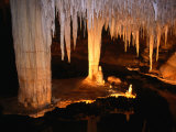 Limestone Formation in Lake Cave  Margaret River  Australia