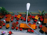 Outdoor Cafe Chairs and Tables  Giardini-Naxos  Sicily  Italy