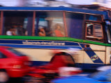 Traffic on Ratchaprarop  Pratunam  Bangkok  Thailand