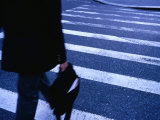 Pedestrian Crossing  Blur  New York City  USA