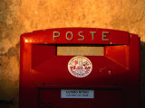 Red Post Box  Tuscany  Italy
