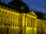 19th Century Palais Royal (Royal Palace) in Brussels at Twilight  Brussels  Belgium