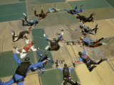 Skydivers in Circular Formations