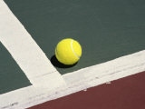 Tennis Ball on a Court