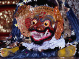 Dancer in Barong Mask During a Performance for Tourists in Peliatan  Peliatan  Indonesia
