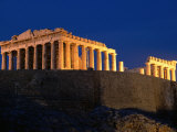Acropolis at Night  Athens  Greece