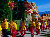 Dragon Dancers for "Walk with the Dragon" Event in Stanley Park  Vancouver  Canada