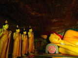 Reclining Buddha in Mulkirigala Rock Temple  Sri Lanka