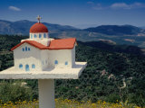 Road Shrine in Lefka Ori Mountains  Crete  Greece