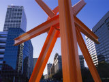 A Modern Sculpture on the Grounds of the Milwaukee Art Museum