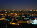 City at Dusk from Passegiata Del Gianicolo  Rome  Italy