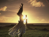 Polynesian Dancer  Ahu Tahai  Easter Island