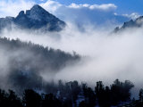 Clouds Surrounding White Cloud Mountains  USA