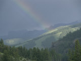 A Rainbow Bridges Lamar Valley Near Specimen Ridge after a Rain Storm