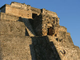 A Detailed View of the Magician Pyramid at Uxmal