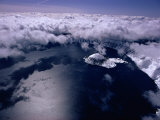 Aerial View of Crater Lake and Wizard Island