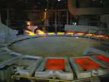 Molten Copper is Poured into Molds at Chuquicamata Copper Refinery