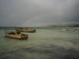 Boats Anchored in Shallow Water