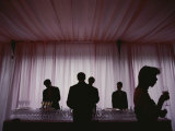 Waiters Serve Drinks at a Wedding Reception in Bangkok