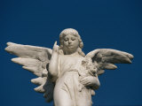 A Statue of an Angel Pointing Skyward