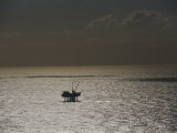 Oil Rig at Sunset