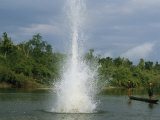 Burmese Fishermen Use Dynamite to Stun Fish in a Local Waterway