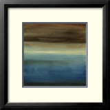 "Abstract Horizon III" Pre-made-framed Framed Art Print