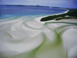 Sandbars Create an Interesting Pattern Along the Shoreline