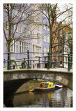 Boat under the Bridge  Amsterdam
