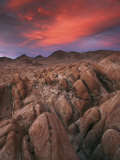 Sunset over the Desolate Alabama Hills