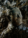 Close View of the Head of One of the Terra-Cotta Warriors