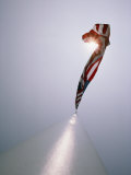 View Looking Directly up a Flagpole