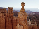 Spire-Like Rock Formations Stand in the Desert