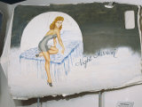 A View of a Painting That Once Decorated the Door of a World War Ii Bomber