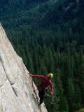 View of a Climber on the Face of El Capitan