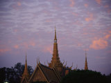 Royal Palace Rooftop at Dawn  Phnom Penh  Cambodia