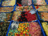Inviting Arrays of Multi-Colored Candies in the Plaza De Catalonia