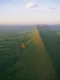 A Hang Glider Flys High over the Shenandoah Valley