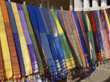 Colored Scarves Await Buyers at the Kom Ombo Marketplace