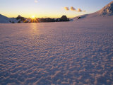 Sunset over the Combatant Col in British Columbias Coast Range