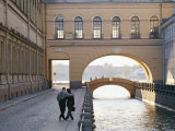 Hermitage Bridge in Saint Petersburg  Russia