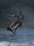 Riding High on an Air Chair While Water-Skiing