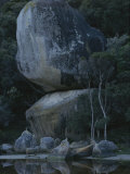 Huge Granite Boulders Encrusted in Lichens